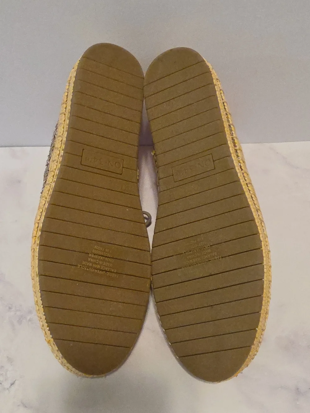 On 34 Th Metallic Lace-Up Espadrille Sneakers - Taupe Never Worn